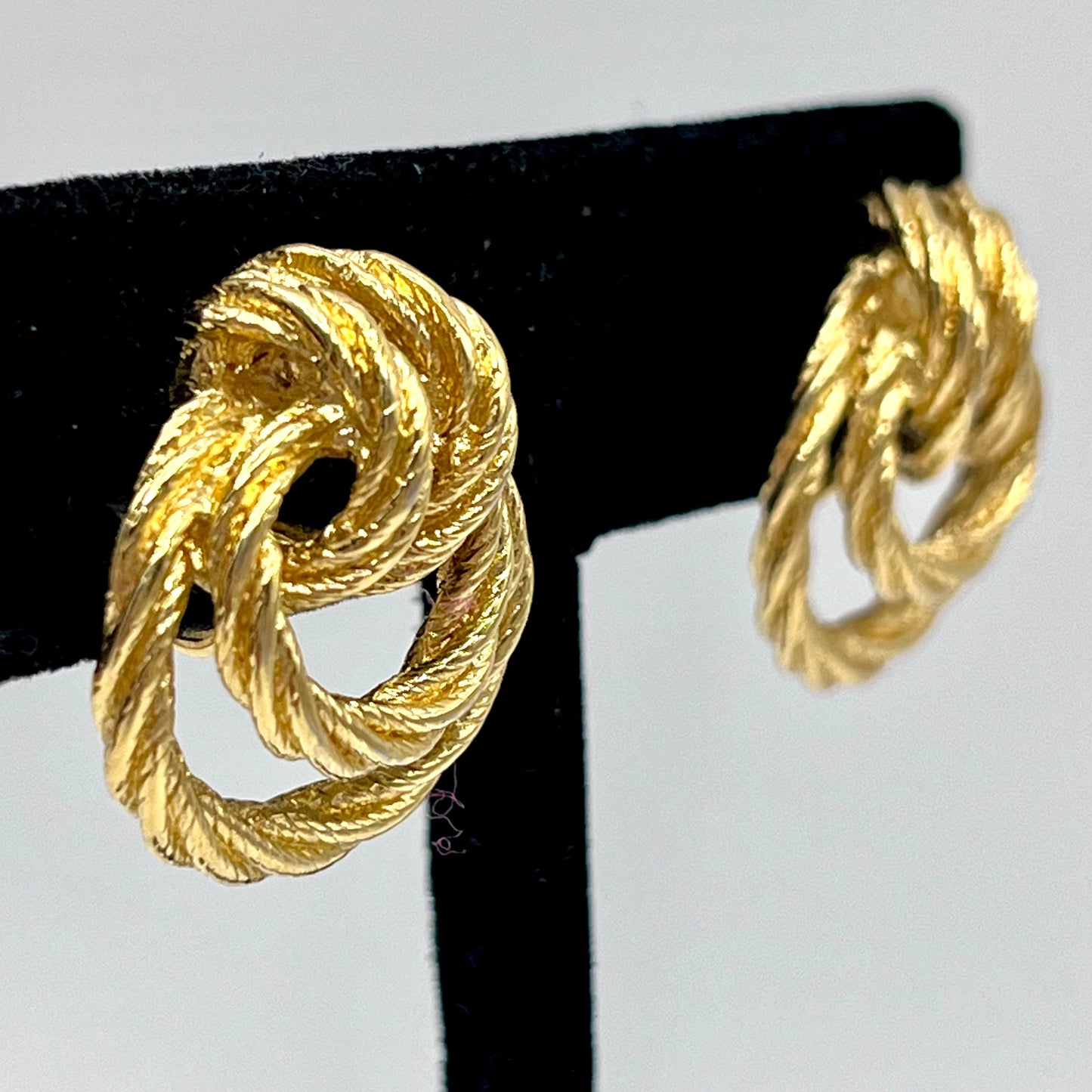 1986 Avon Rope Twist Earrings