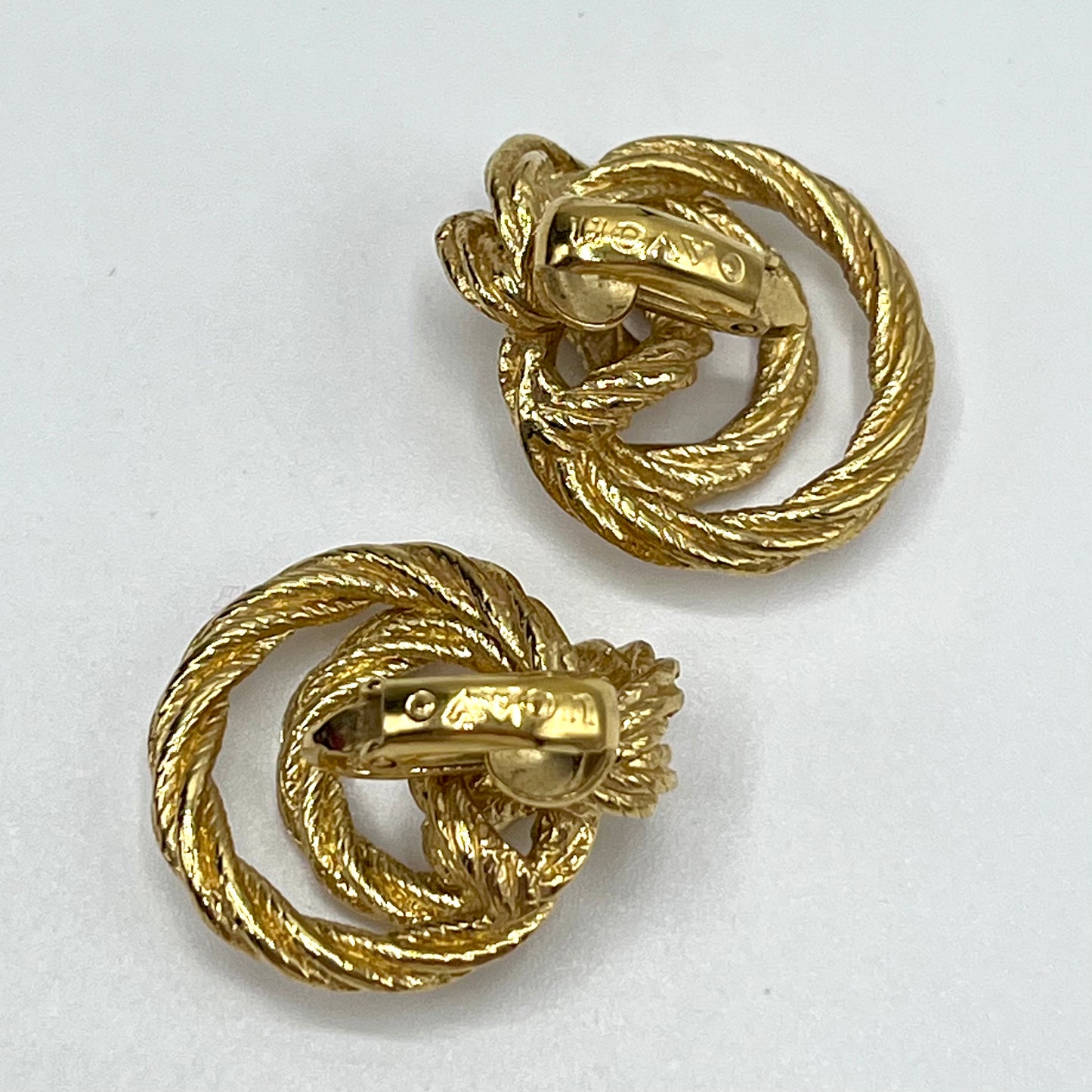 1986 Avon Rope Twist Earrings