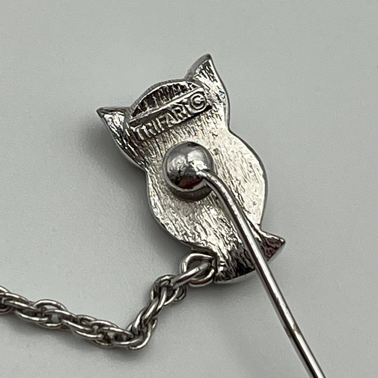 Late 60s Trifari Owl Stick Pin