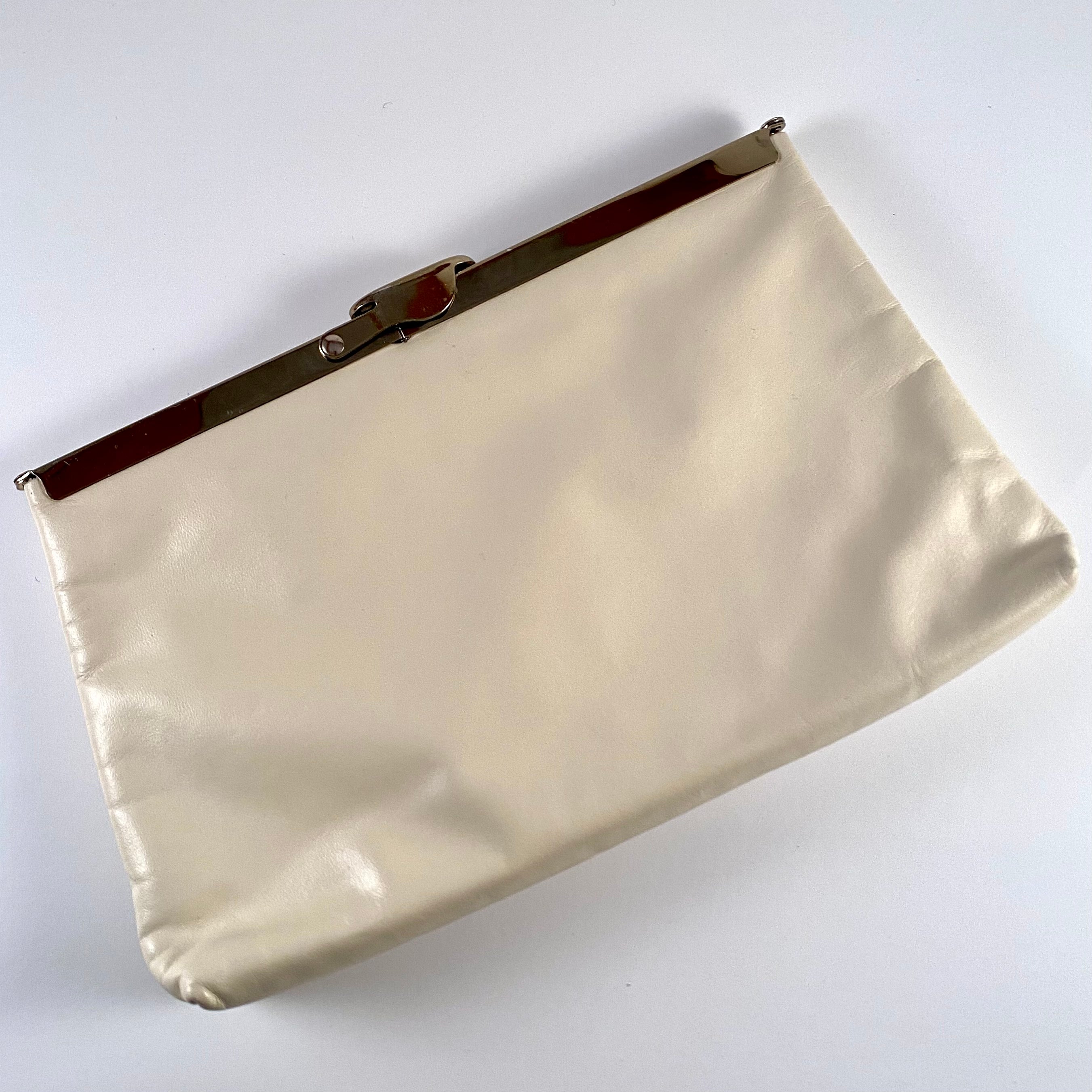 Late 60s Early 70s Etra Genuine Leather Clutch Retro Kandy Vintage