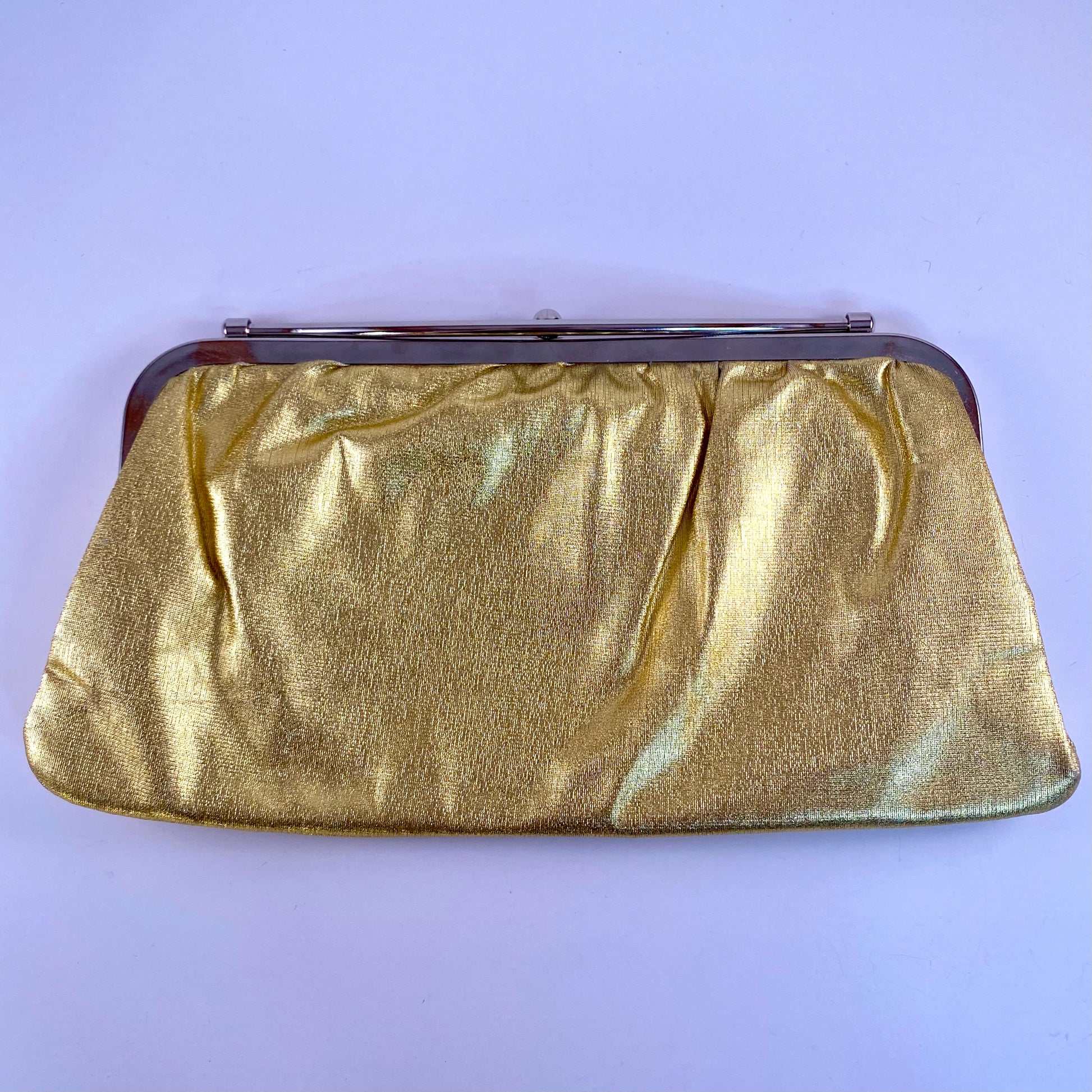 Late 60s/ Early 70s Reversible Gold & Silver Lame Clutch – Retro Kandy ...