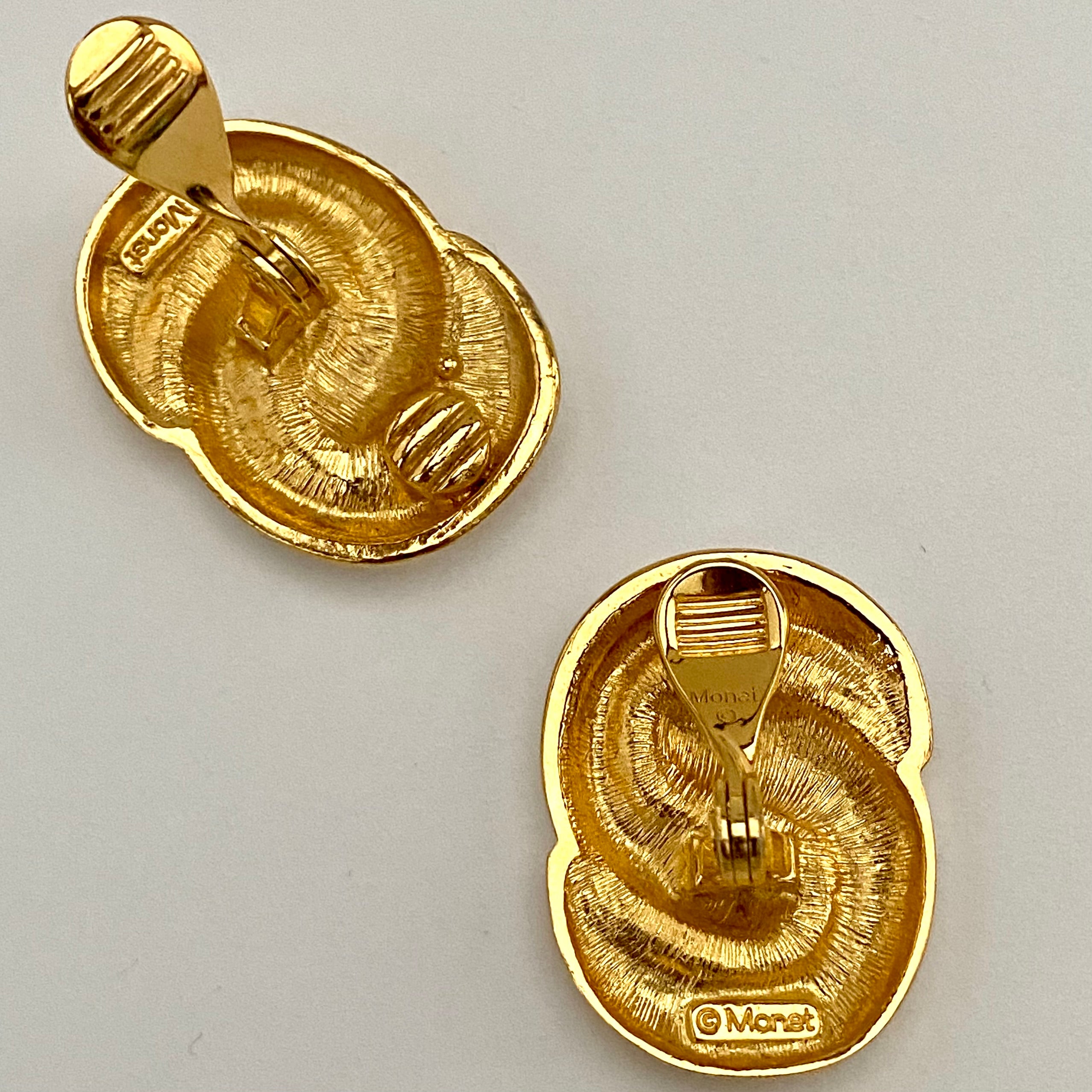 Monet earrings deals real gold