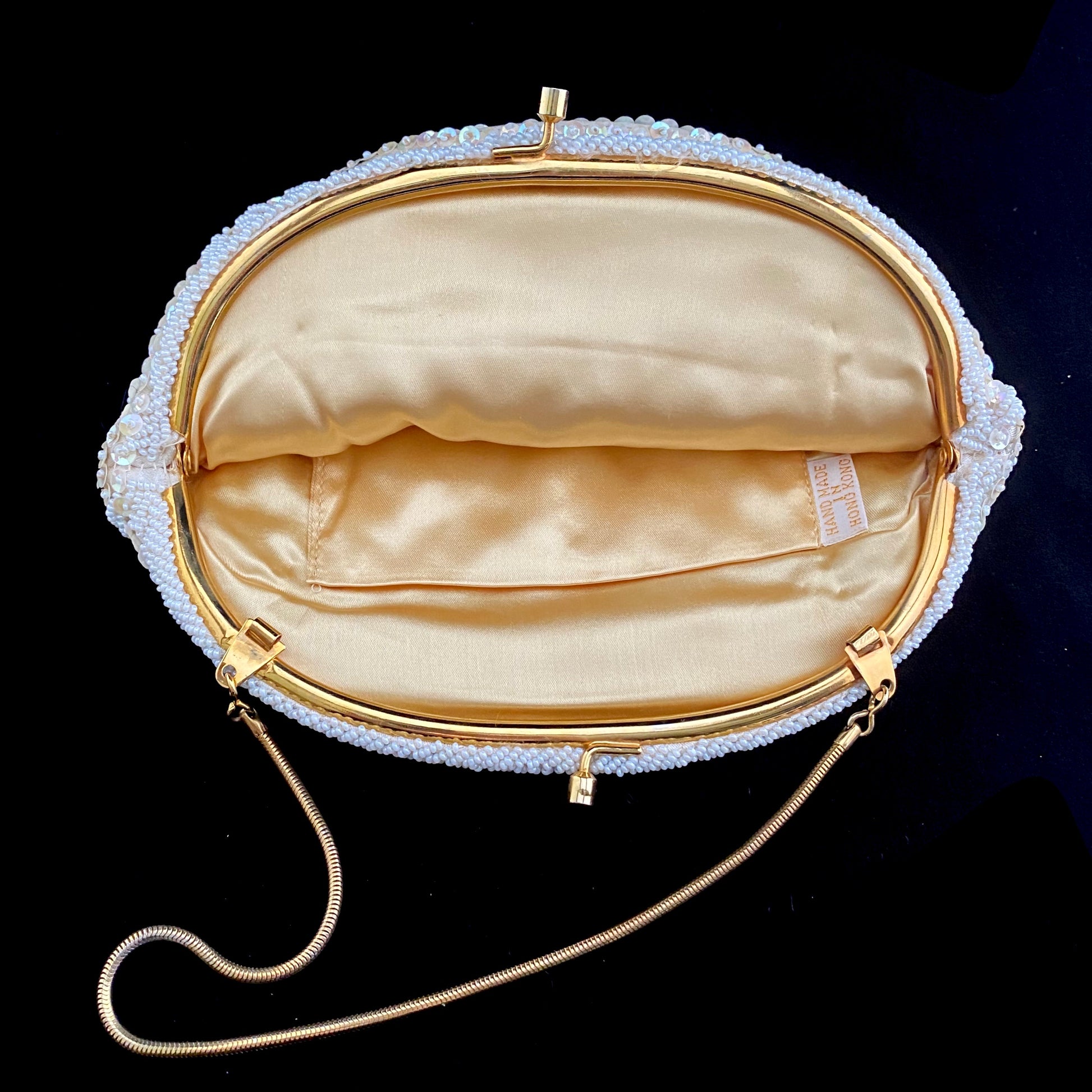 Vintage Seed Bead Handbag La Regale Original Made in Japan 