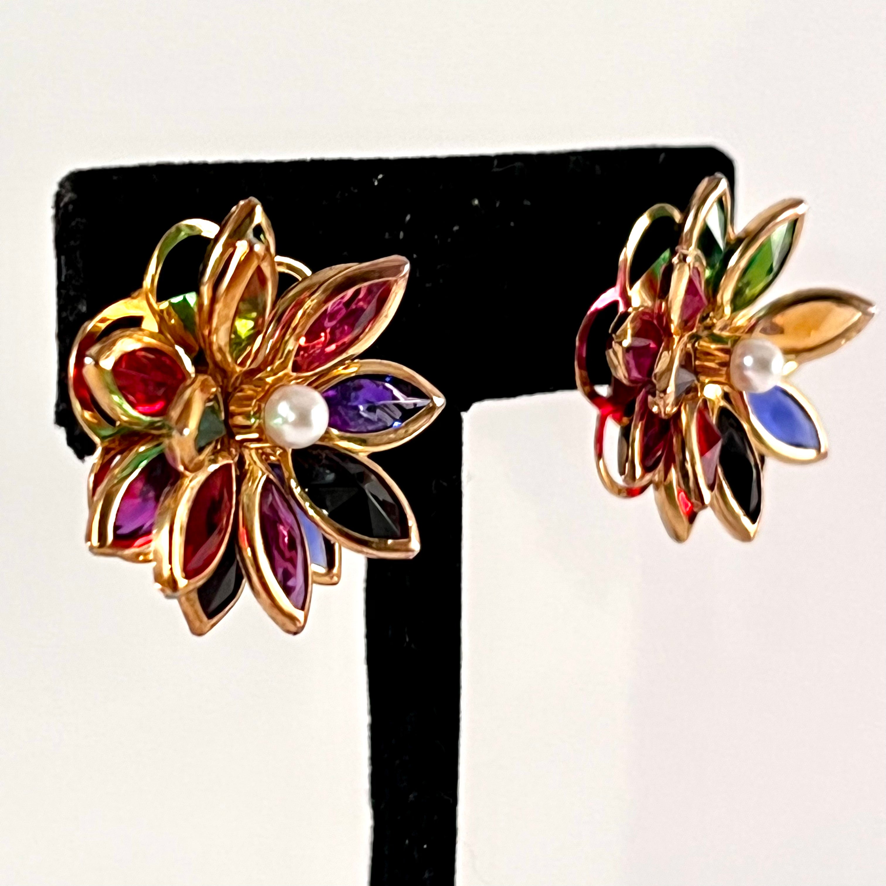 late-70s-early-80s-multi-color-flower-earrings-retro-kandy-vintage