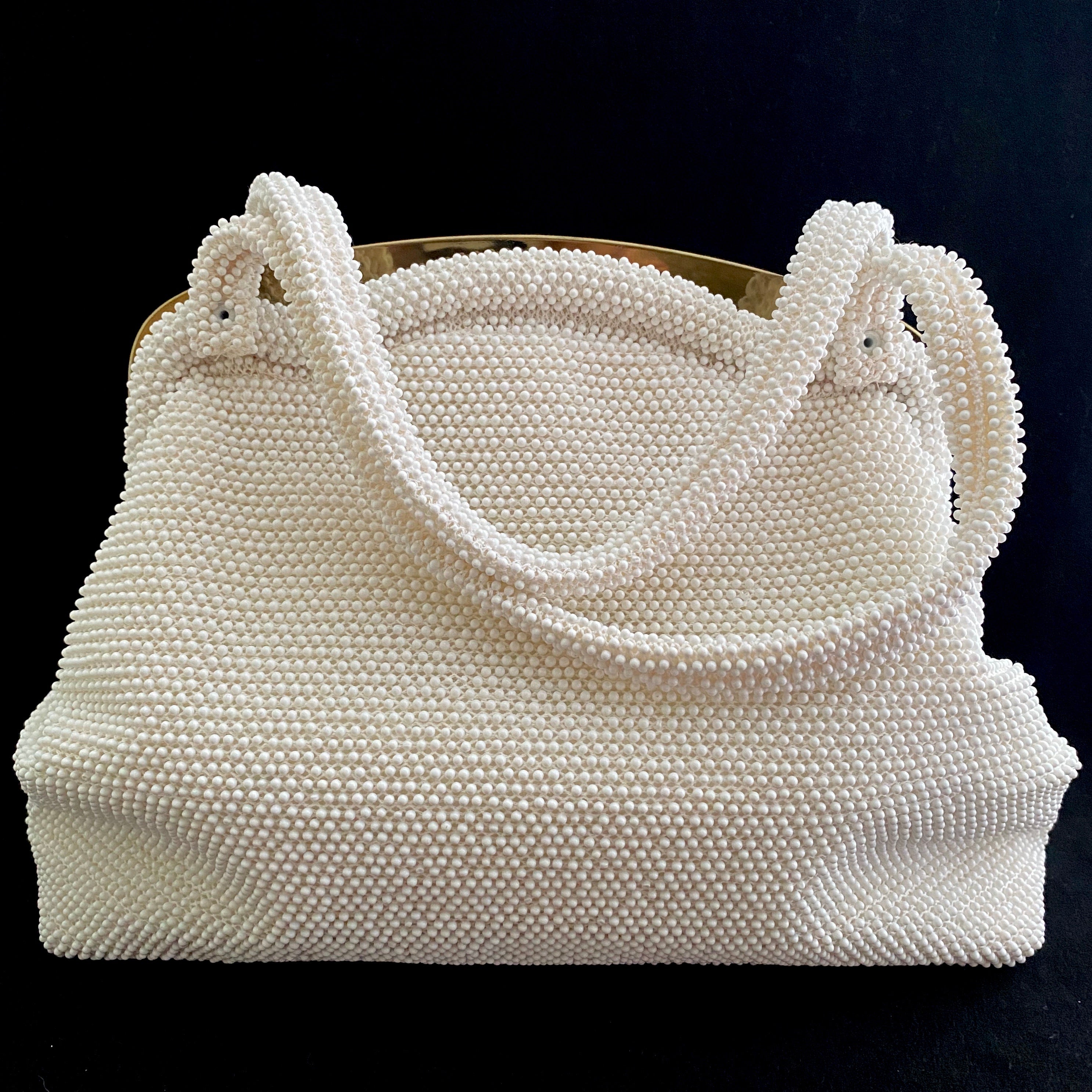 1950s Lumured Beaded Handbag Retro Kandy Vintage