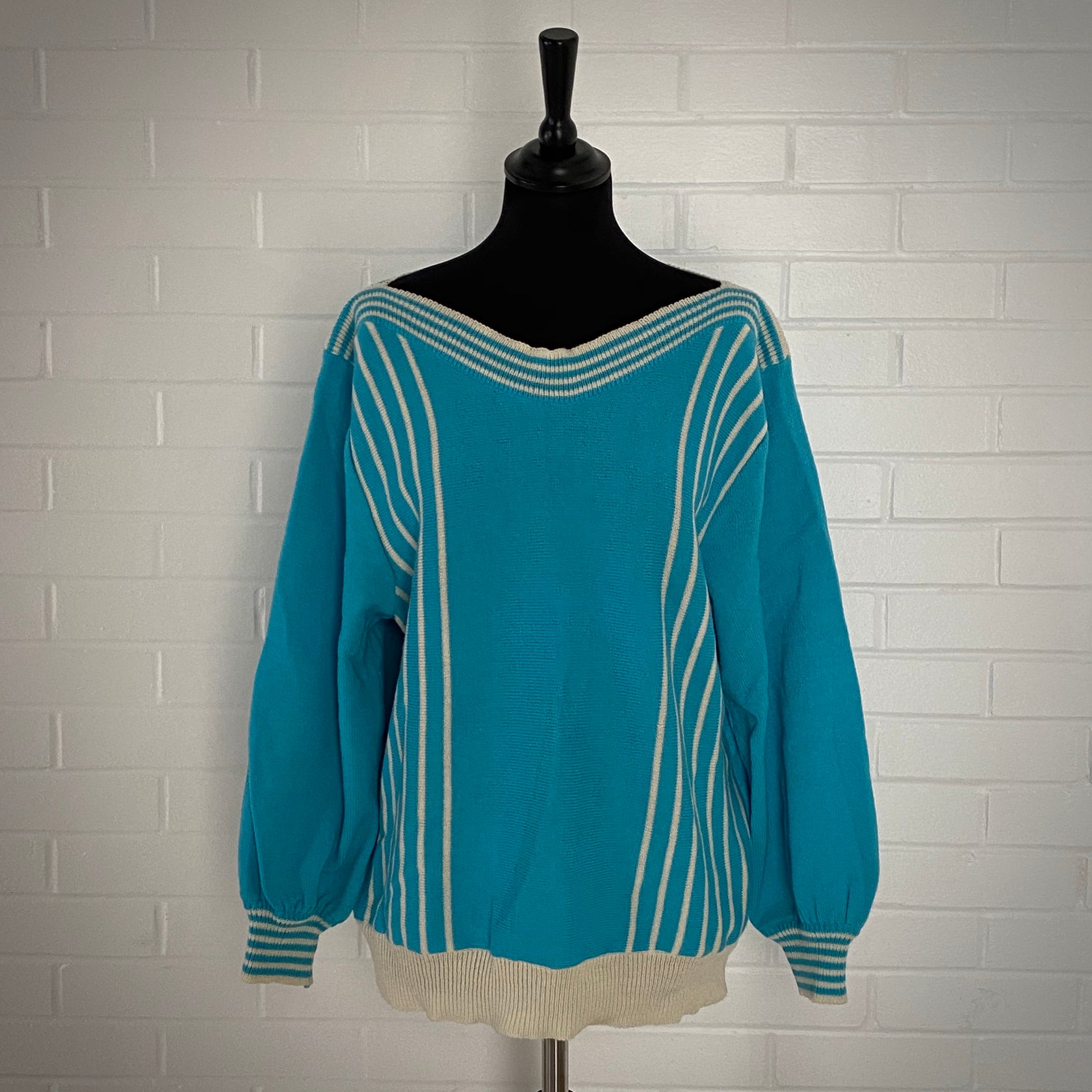 1980s Retro Aqua Sweater – Retro Kandy Vintage